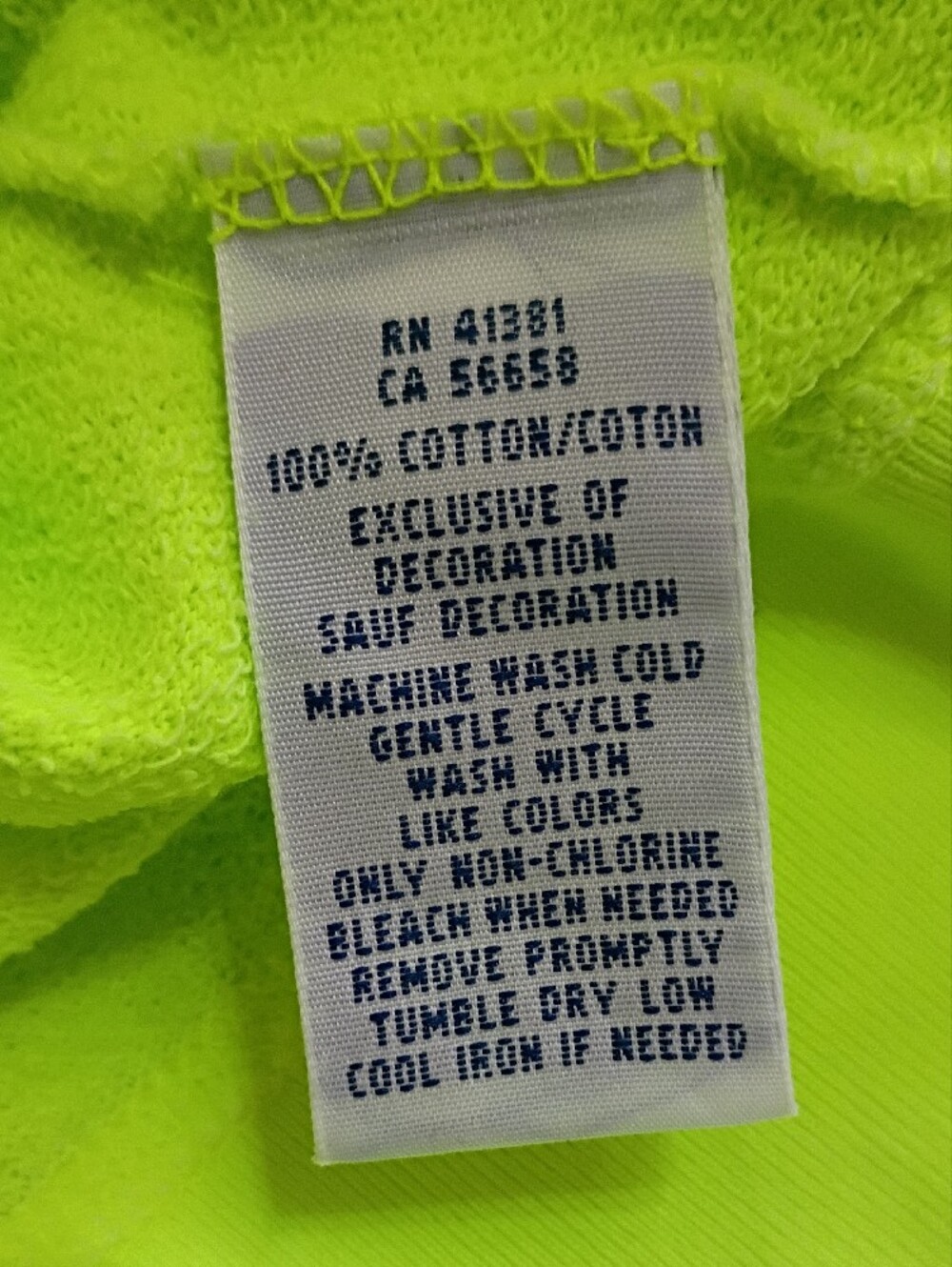 Ralph Lauren Neon Lime Pullover Sweatshirt - Picture 5 of 6